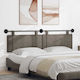 vidaXL Fabric Bed Headboard Cushion Gray 190x55cm
