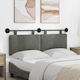 vidaXL Stoff-Kopfstütze für Betten Grau 150x55cm