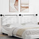 vidaXL Stoff-Kopfstütze für Betten Weiß 210x55cm
