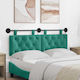 vidaXL Fabric Turquoise Bed Headboard Pillow 13...