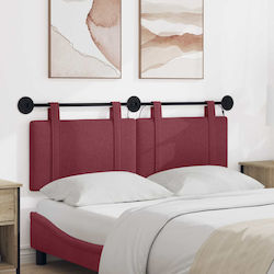 vidaXL Stoff-Kopfstütze für Betten Rote 150x55cm