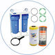 Aqua Filter Big Blue Συσκευή Φίλτρου Νερού Διπλή Κεντρικής Παροχής Διατομής 1'' BBF223