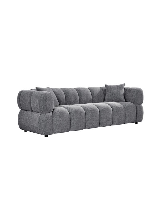 Norika Three-Seater Sofa Gray 228x91x72 cm