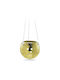 Relaxdays Goldener Blumentopf 13x15cm