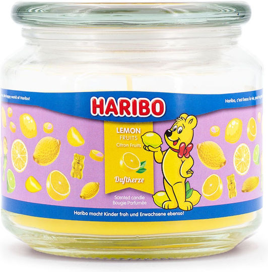Relaxdays Aromatic Candle in Jar Yellow 300g