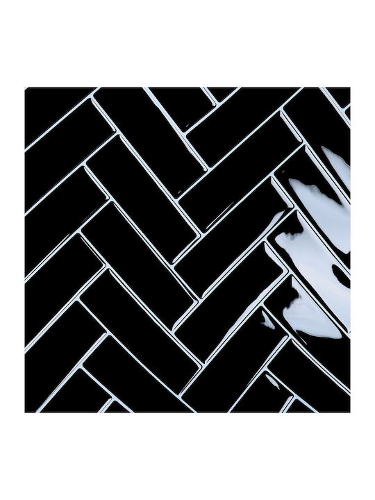 Стикери За Стена Varypaper 3d Рибена Кост 30,5x30,5 См 20 Броя Черни