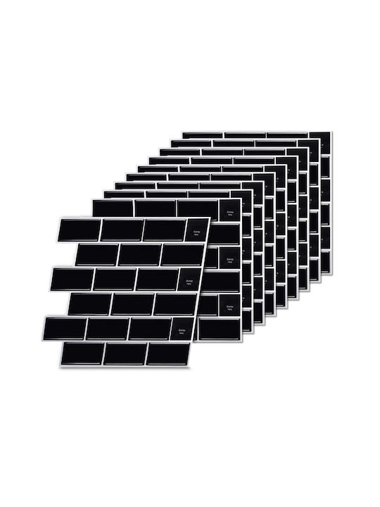 Plăci Adezive Relaxdays 30x30 Decalate Albe Negre 0.2x30x30 Cm