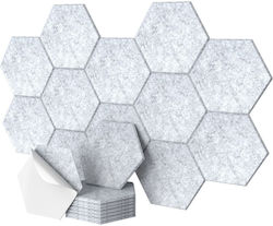 Set Self-adhesive Hexagonal Acoustic Panels Relaxdays Gray 0.9x26x30 Cm Set Self-adhesive Hexagonal Acoustic Panels Relaxdays Gray 0.9x26x30 Cm