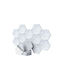 Set Self-adhesive Hexagonal Acoustic Panels Relaxdays Gray 0.9x26x30 Cm