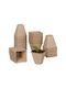 Relaxdays Beige Flower Pot 8x8x8cm