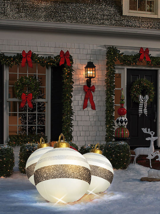 Inflatable Rgb Led Christmas Decor Globe 60 Cm Light Ornament Garden