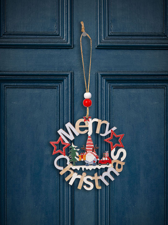 Decorațiune De Crăciun Elf Din Lemn 11 Cm Ornament De Crăciun Fericit