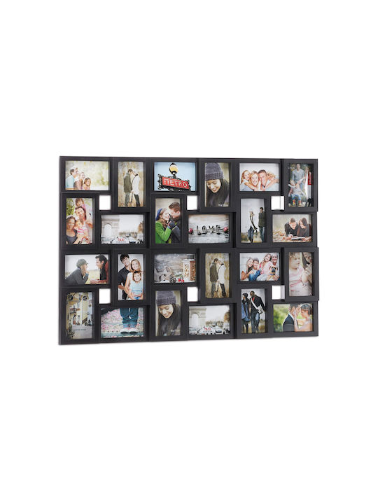 Relaxdays Plastic Photo Frame With Black Frame