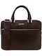 Tuscany Leather Shoulder / Handheld Laptop Bag In Brown Color TL142548