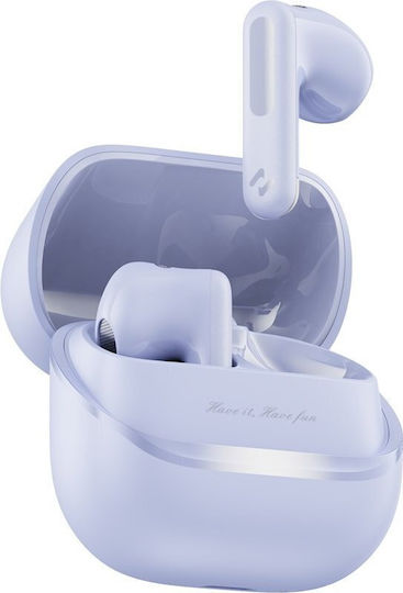 Havit Space T1 TW983 Earbud Bluetooth Handsfree Ακουστικά με Αντοχή στον Ιδρώτα και Θήκη Φόρτισης Μωβ
