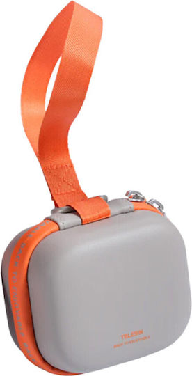 Telesin Disadv Eva Universal Mini Carrying Case Action Cameras Gray Orange