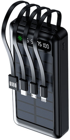 Setty SLR-120 Solar Power Bank 20000mAh Black