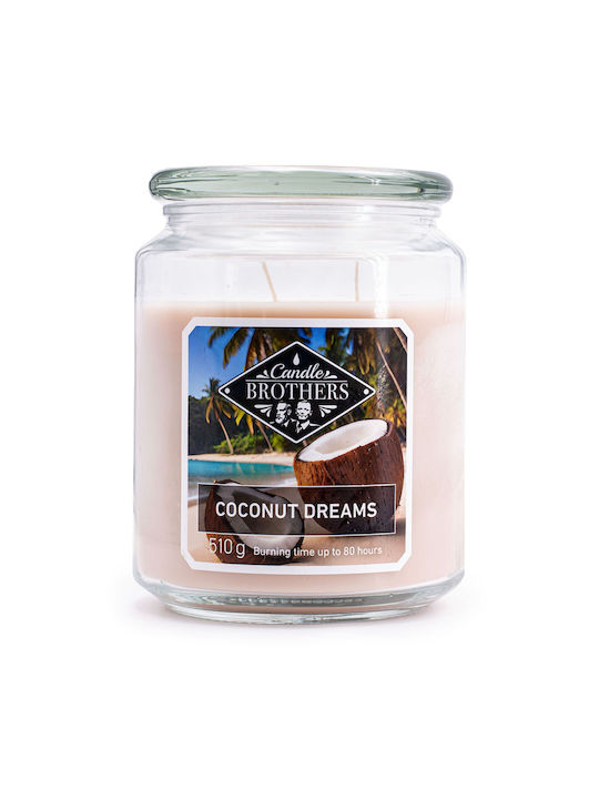 Relaxdays Aromatic Brown Candle 13x10cm
