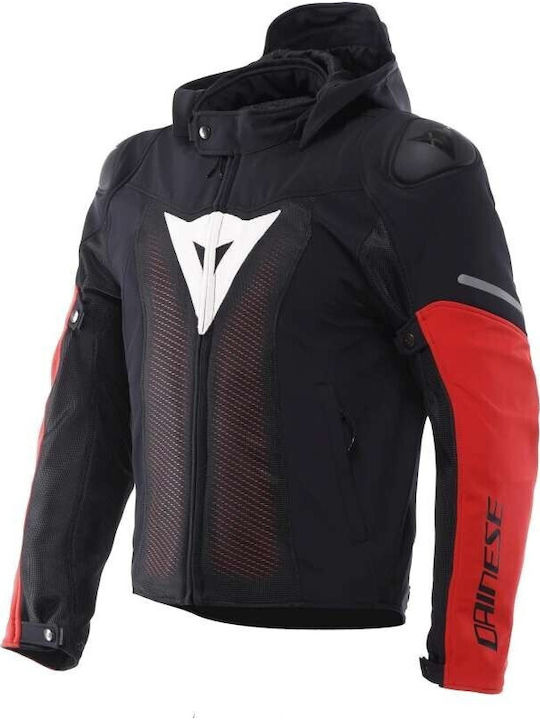 Dainese Super Sprint Air Tex Men Riding Jacket 4 Seasons Waterproof Black/White/Red