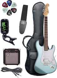 SX Guitars Electric Guitar Set with Case SX Guitars Electric Guitar Set with Case