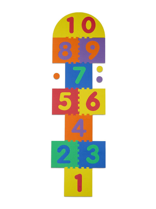 Relaxdays Puzzle De Podea Educațional Pentru Copii Design 11 Piese