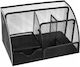 Desk Organizer 6 Compartments Black
