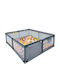 Relaxdays Playpen with Mattress Gray 200x65cm