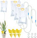 Relaxdays 4 Pungi Capcane Lipicioase Pentru Udarea Plantelor