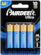 Pairdeer Baterii Alcaline AA 1.5V 4 Bucăți