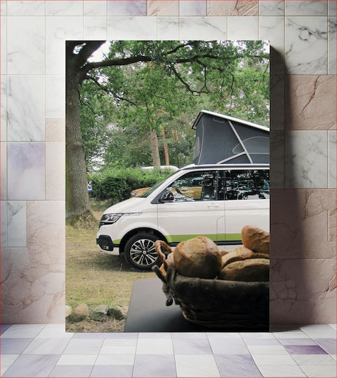 Painting Camping Day Car Bread Day Camping Car Bread 115x170