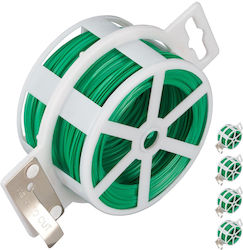 Relaxdays Garden Wire Set 5 Rolls 50m Green Relaxdays Garden Wire Set 5 Rolls 50m Green