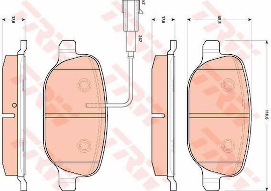 Trw Gdb1851 Brake Pad Set Disc Brake