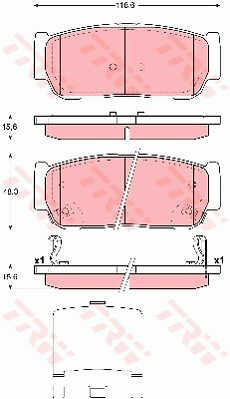 Trw Gdb3417 Brake Pad Set Disc Brake