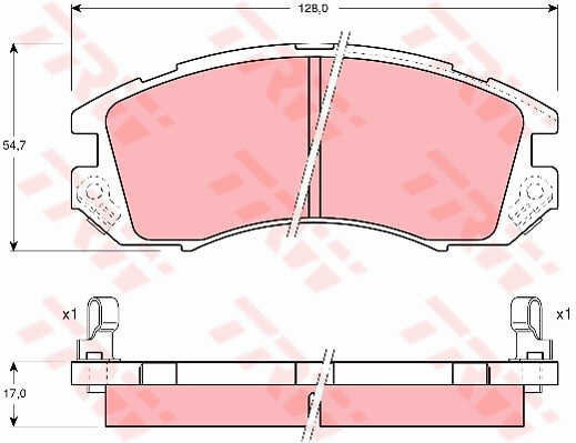 Set Plăcuțe De Frână Trw Gdb989 Disc Frână