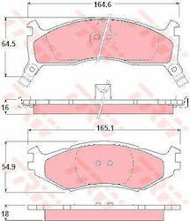 Trw Gdb1158 Brake Pad Set Disc Brake