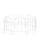 Relaxdays Material Pentru Garduri De Grădină Din Metal 30x6cm Negru