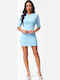 Mini Evening Dress Light Blue