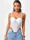 Women's Blouse Corset Top White