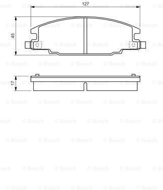 Bosch Brake Pad Set Disc Brake 0 986 460 960