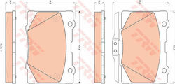 Trw Gdb3498 Brake Pad Set Disc Brake