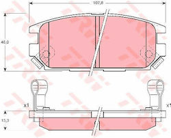Set Brake Pads Disc Brake Trw Gdb3199 Set Brake Pads Disc Brake Trw Gdb3199