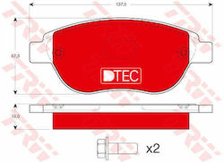 Set Plăcuțe De Frână Și Discuri De Frână Trw Gdb1464dte
