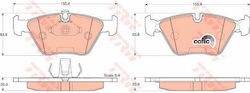 Trw Gdb1264 Brake Pad Set Disc Brake