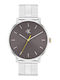 Calvin Klein Slim Case Men's Watch 42mm Battery with Stainless Steel Bracelet Gray/Silver