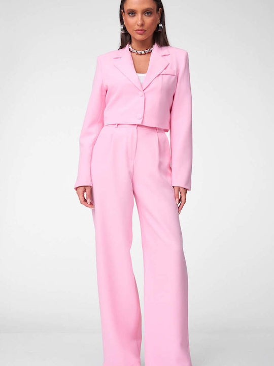 Decoro Women's Pink Set with Trousers