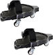 Relaxdays Sicherheits-Knieschoner Innen Gel Schwarz 9x29,5x22 cm