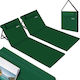 Bakaji Beach Lounger-Armchair with 5-Position Recline Green 160cm Set 2pcs