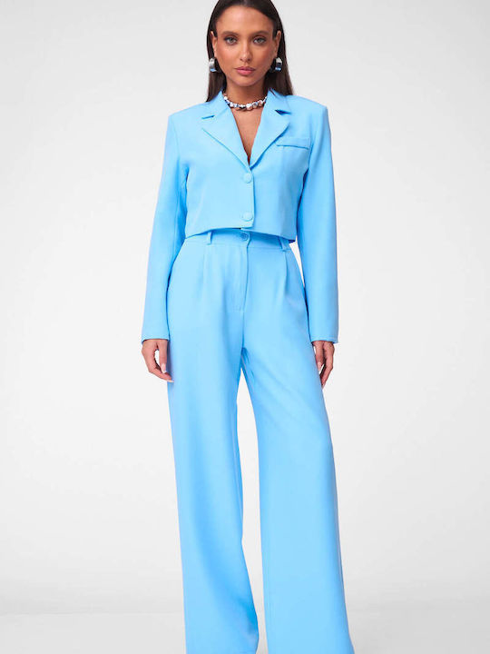 Decoro Women's Light Blue Set with Trousers