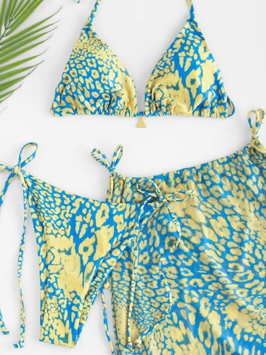 Decoro Set Bikini 3 Τεμαχίων Τριγωνάκι Κιτρινο