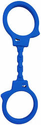 Diablo Picante Silicone Handcuffs Blue
